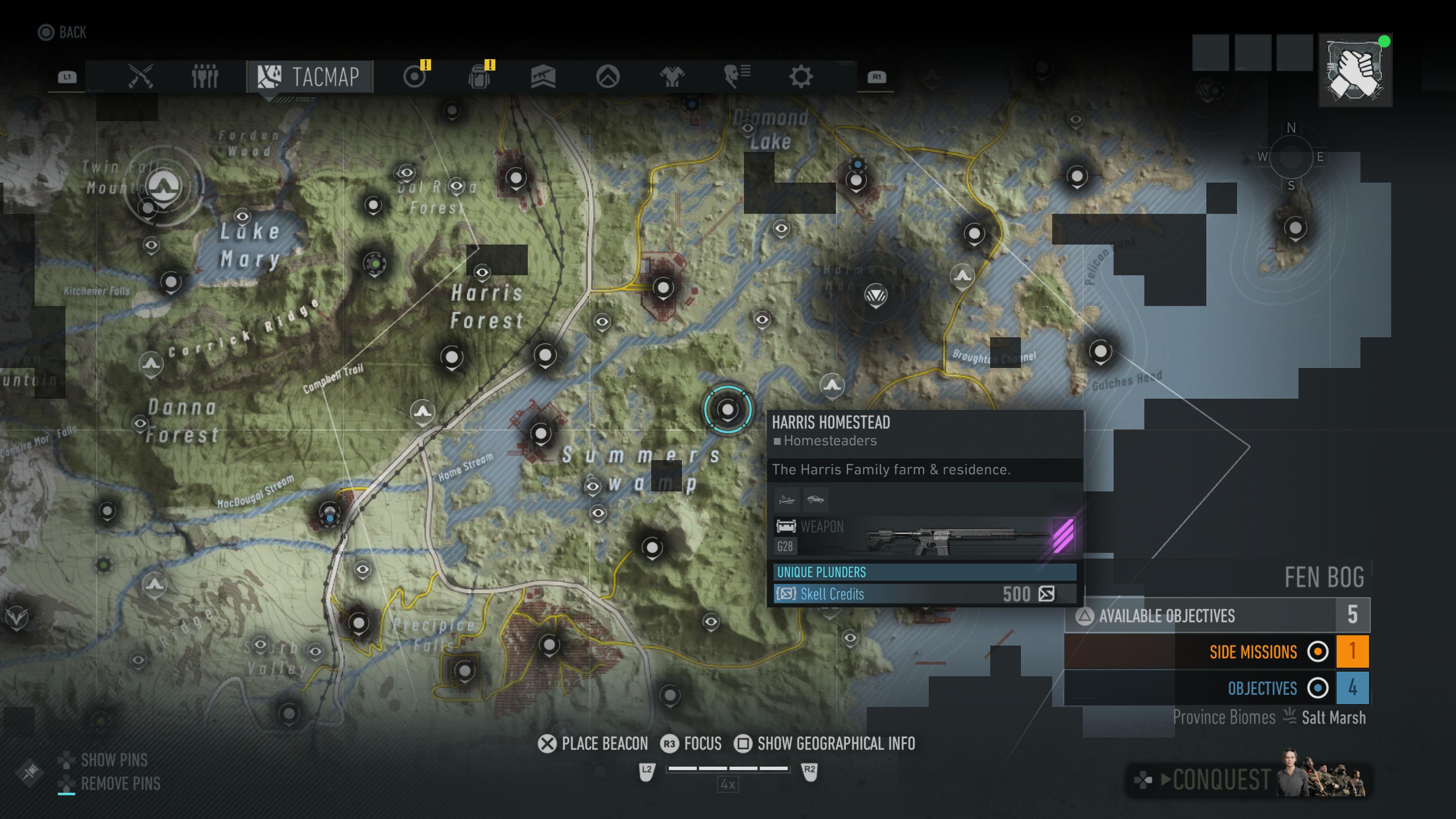Harris Homestead Map